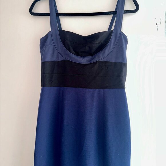 BCBG | BCBCMAXAZRIA Arabella Navy and Black Dress | Floor Length Gown - Picture 4 of 7